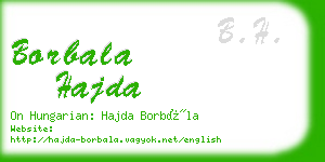 borbala hajda business card